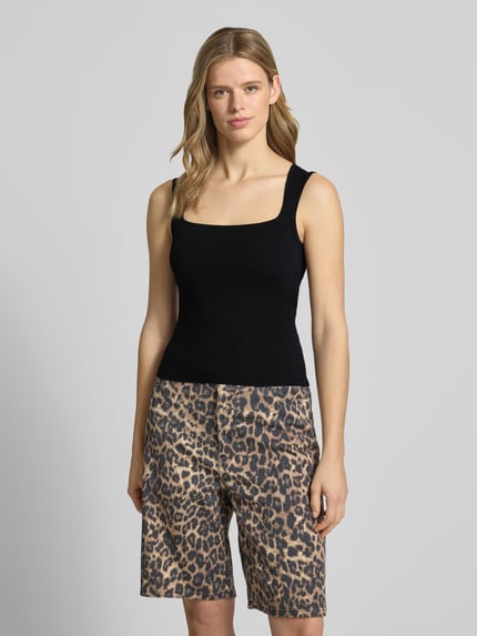 JJXX Top aus Viskose-Mix mit Karree-Ausschnitt Modell 'POSIE' Black 4