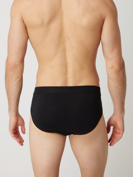 SCHIESSER slip met stretch in set van 3 Zwart - 4