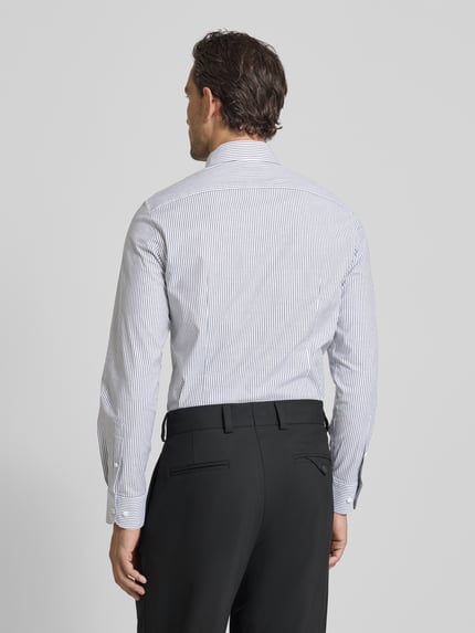 Tommy Hilfiger Tailored Fit Businesshemd aus Baumwoll-Mix Marine 5