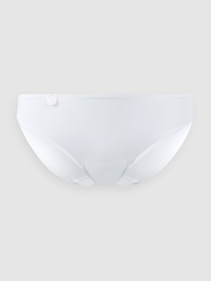 Productfoto, witte Slip met Label-Detail model 'Rio' van Marie Jo, gladde stofmix met stretch, nauwsluitend, dames slip.