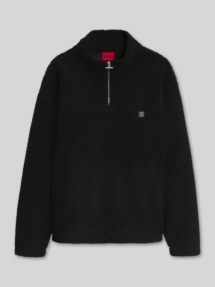 HUGO Sweatshirt mit Logo-Detail Modell 'Derylong' Black 2