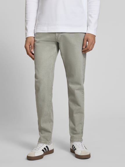 Pepe Jeans Tapered Fit Jeans aus Baumwoll-Mix Modell 'STANLEY' Khaki 4