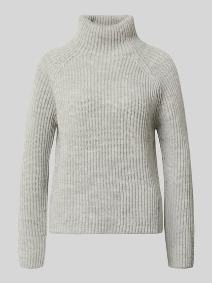 DRYKORN Strickpullover mit Stehkragen Modell 'ARWEN' Hellgrau Melange 2