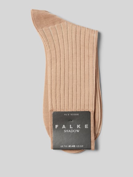 FALKE Socken aus reiner Baumwolle Modell 'Shadow' Camel 3