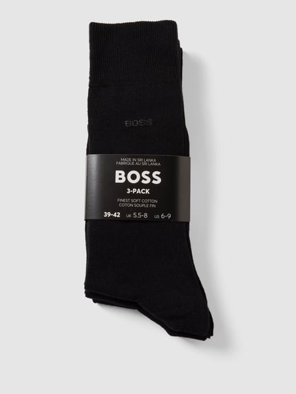 BOSS Sokken met labeldetail in set van 3 Zwart - 3