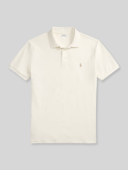 Polo Ralph Lauren regular fit poloshirt van katoenmix Offwhite - 2