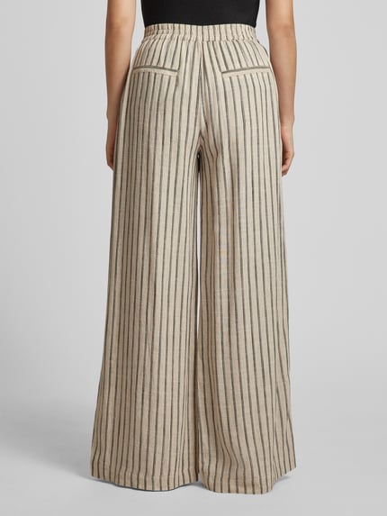 esmé studios Wide leg stoffen broek met steekzakken opzij Beige - 5