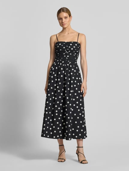Forever New midi-jurk met polkadots model 'Eviana' Zwart - 4