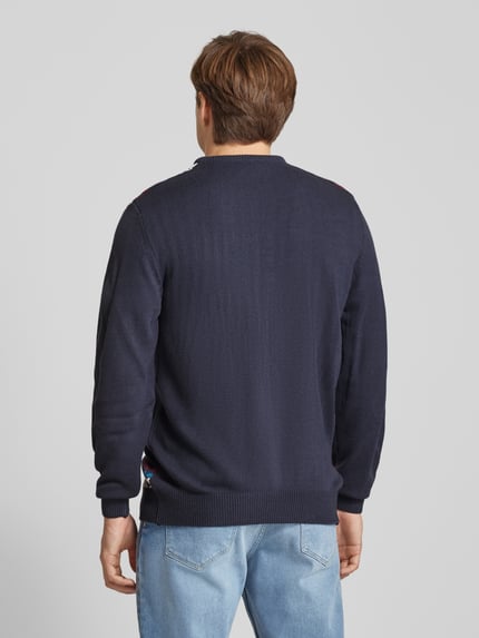 Montego Strickpullover mit Rundhalsausschnitt Marine 5