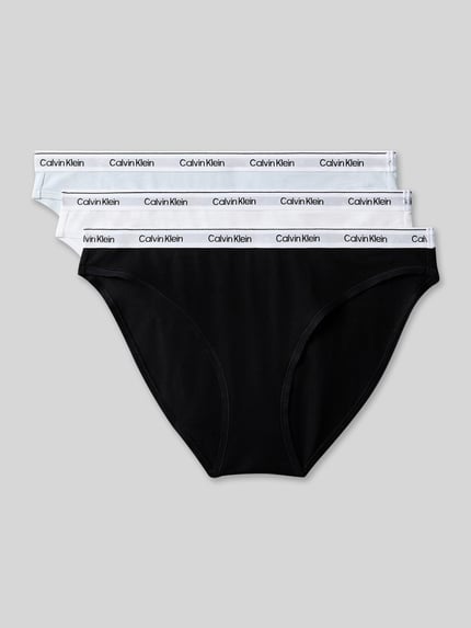 Calvin Klein Underwear Slip aus Baumwoll-Mix im 3er-Pack Hellblau 2