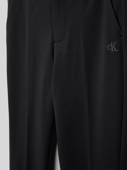 Calvin Klein Jeans Tailored Fit Hose aus Viskose-Mix mit Bundfalten Modell 'PUNTO' Black 2