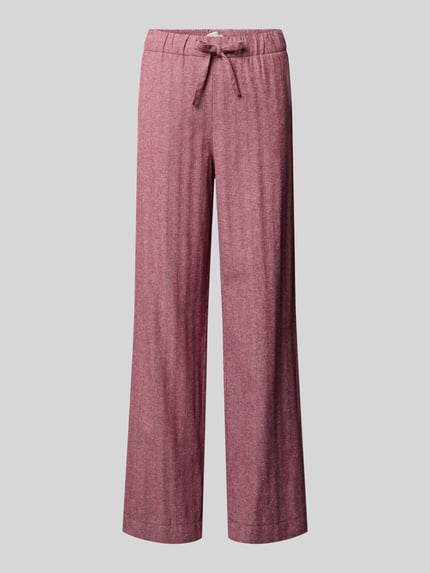 Produktfoto, Pyjama-Hose aus Flanell mit elastischem Bund von Christian Berg Woman in Rot, reine Baumwolle, Regular Fit, Tunnelzug, weiche Textur