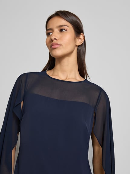 Lauren Ralph Lauren Sukienka wieczorowa z szerokimi rękawami model ‘LAVATI’ Granatowy 3
