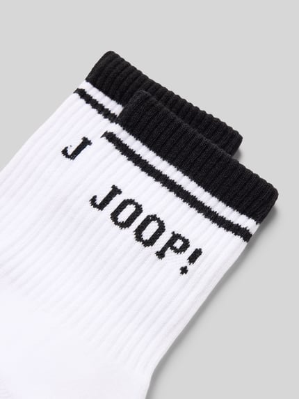 JOOP! COLLECTION Socken im 2er-Pack mit Label-Stitching Weiss 2