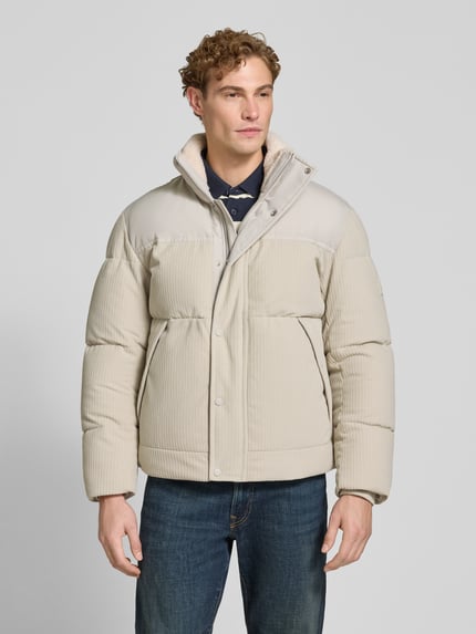 BOSS Orange Regular Fit Steppjacke mit Label-Patch Modell 'Ocord' Beige 4