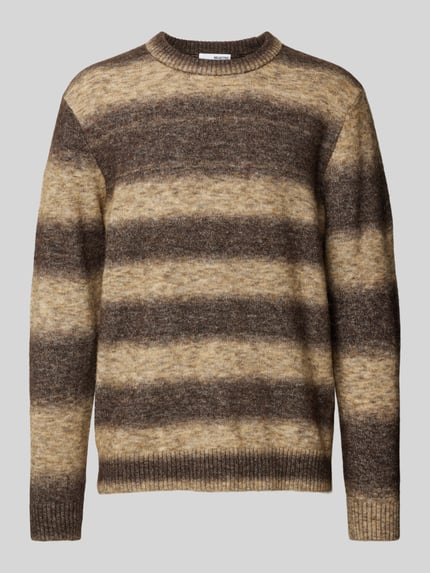 Selected Strickpullover mit gerippten Abschlüssen Modell 'RAI' Sand 2