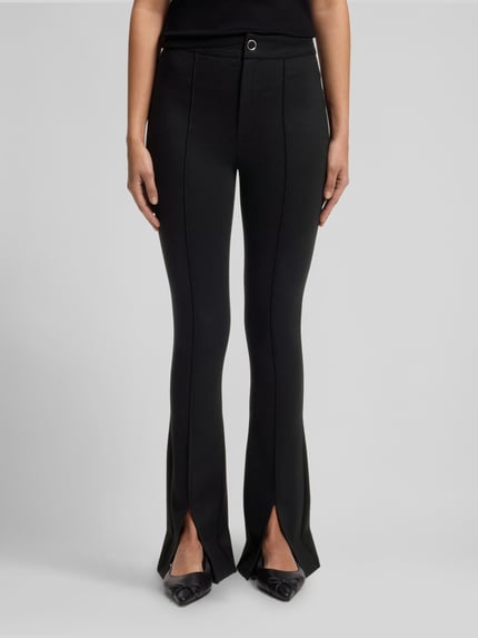 HUGO Flared Fit Schlaghose mit Schlitzen Modell 'Nereyel' Black 4