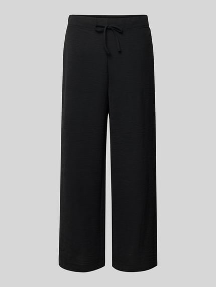 Produktfoto, Culotte mit Kordelzug und steekzakken van Französische, zwarte recht model dames culotte, elastische band, binnenbeenlengte maat 36: 60 cm, bandwijdte maat 36: 38 cm
