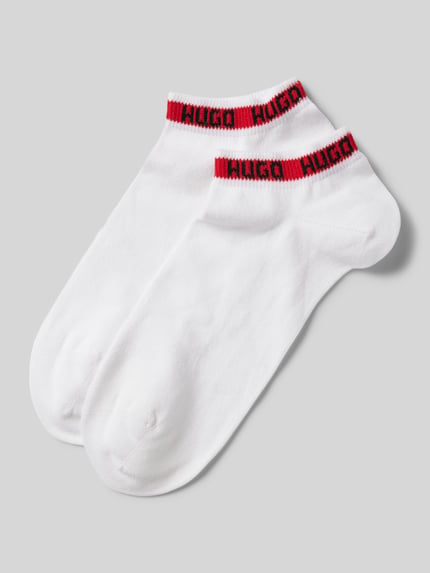 HUGO Sneaker-Socken aus Baumwoll-Mix im 2er-Pack Weiss 1