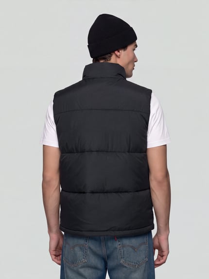 ONLY & SONS Steppweste mit hohem Stehkragen Black 5