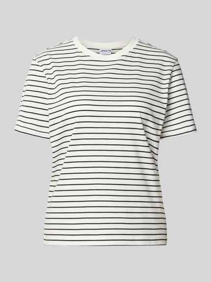 Regular Fit T-Shirt aus reiner Baumwolle Shop The Look MANNEQUINE