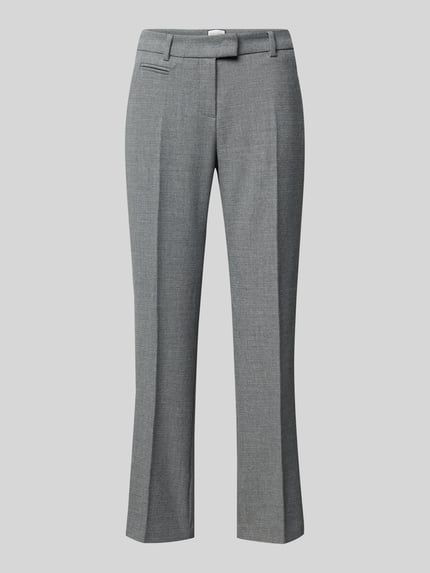 SEDUCTIVE Regular Fit Stoffhose in verkürzter Passform Modell 'MARY' Hellgrau 2