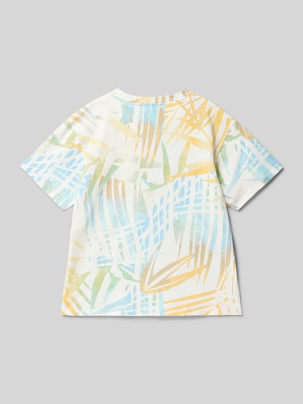 Garcia T-shirt met geribde ronde hals Offwhite - 3