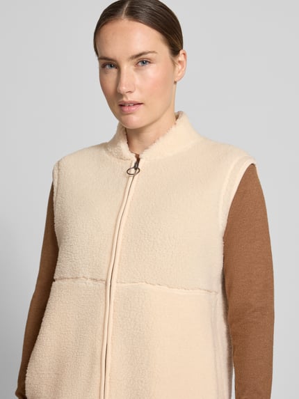 Soyaconcept kamizelka o kroju regular fit ze stójką model 'SC-ONYX 3' Złamany biały 3