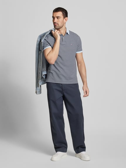 Tommy Hilfiger Regular fit poloshirt van katoenmix Lichtblauw - 1