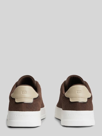 Tommy Hilfiger Sneakers van echt rundleer Donkerbruin - 5