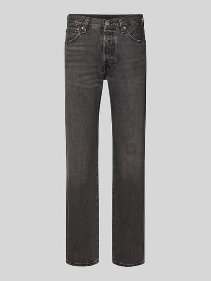 Produktfoto, Regular Fit Jeans met steekzakken Model '501®' van Levi's®, puur katoen, used-look, bandwijdte 42 cm, binnenbeenlengte 80 cm