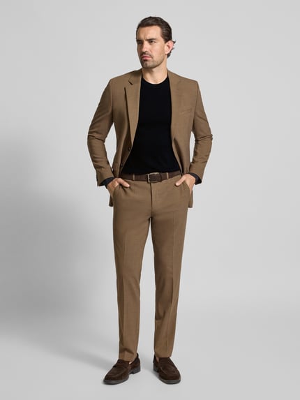 Casual Friday Strickpullover mit Rundhalsausschnitt Modell 'OSVALD' Dunkelblau 1