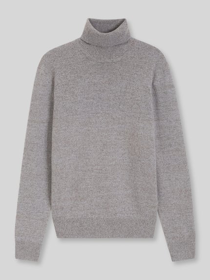 BOSS Pullover aus Wolle mit Rollkragen Modell 'C-Floriano' Taupe 2