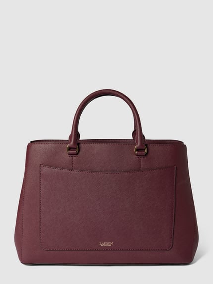 Lauren Ralph Lauren Satchel bag met labelapplicatie Bordeaux - 4