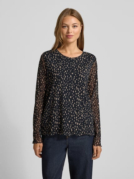 Smith and Soul Longsleeve aus Mesh mit Rundhalsausschnitt Dunkelblau 4