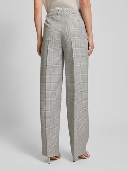 BOSS Pantalon van pure scheerwol met bandplooien, model 'Tanity' Lichtgrijs - 5