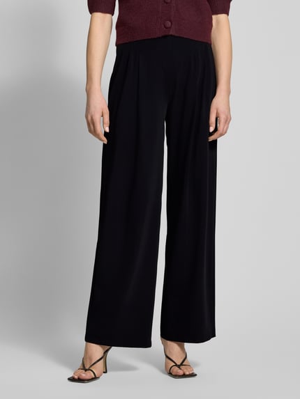 CAMBIO Straight Leg Stoffhose mit Bindegürtel Modell 'ANNY' Black 4