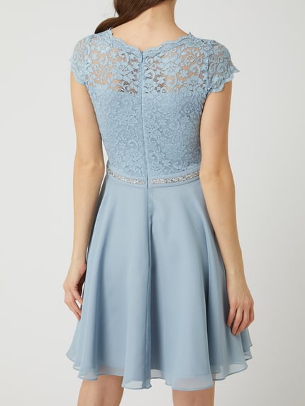 SWING Cocktailkleid mit Taillenpasse Hellblau 5