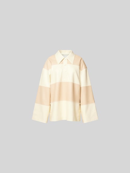 Nanushka oversized shirt met lange mouwen met streepmotief Lichtgeel - 2