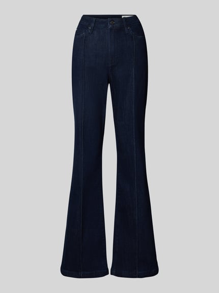 s.Oliver RED LABEL Regular Fit Bootcut-Jeans mit Bügelfalte Bleu 2