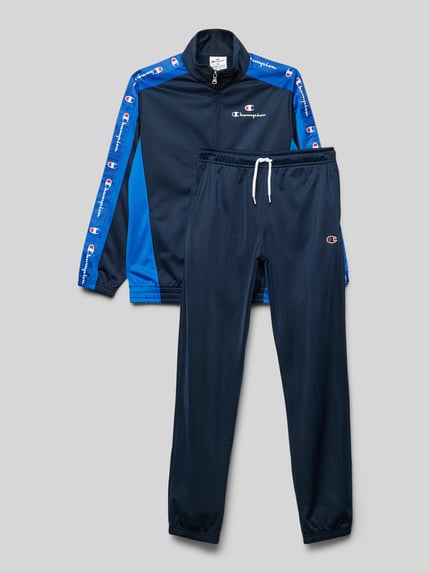 Champion Trainingsanzug mit Label-Details Marine 1