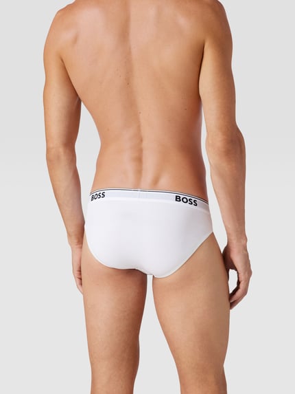 BOSS Slip mit Label-Details im 3er-Pack Modell 'Power' Weiss 4