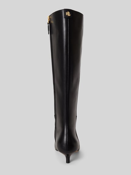 Lauren Ralph Lauren Stiefel aus echtem Leder mit Logo-Detail Black 3