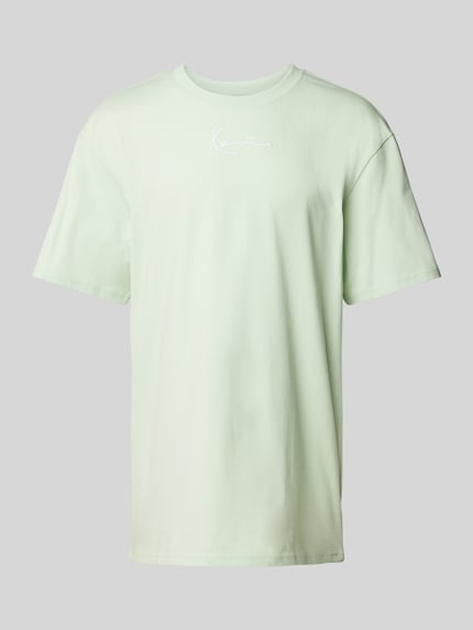 Karl Kani T-Shirt mit Label-Stitching Hellgruen 2