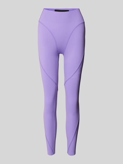 Stronger Legginsy sportowe z ozdobnymi szwami model ‘Lift Sculpting Curve’ Jasnofioletowy 1