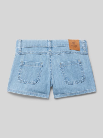 Steiff Regular Fit Jeansshorts mit Eingrifftaschen Blau 3