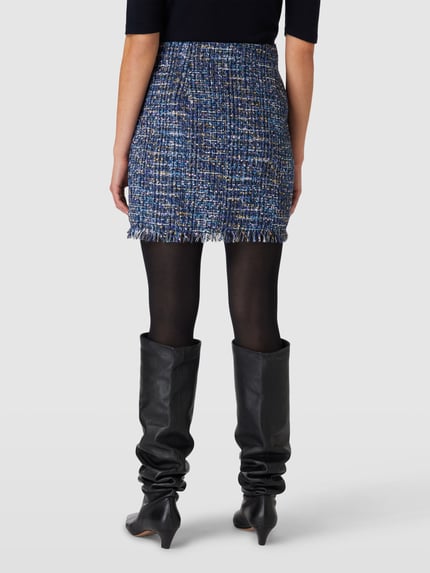VERO MODA Minirock in Bouclé-Optik Modell 'CHANTELLE' Blau 5