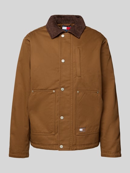 Tommy Jeans Regular Fit Blouson aus reiner Baumwolle Mittelbraun 2