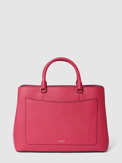 Lauren Ralph Lauren Handtas met labeldetail Felroze - 4