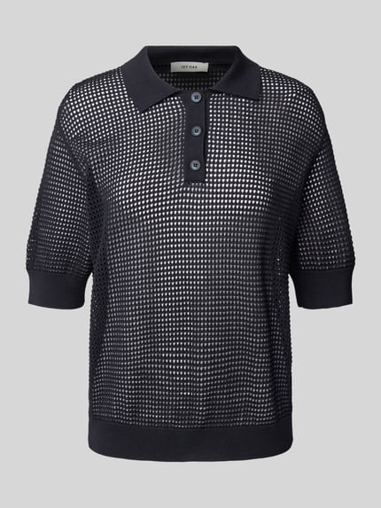 IVY OAK Poloshirt mit Lochstickerei Modell 'FLO' Marine 2